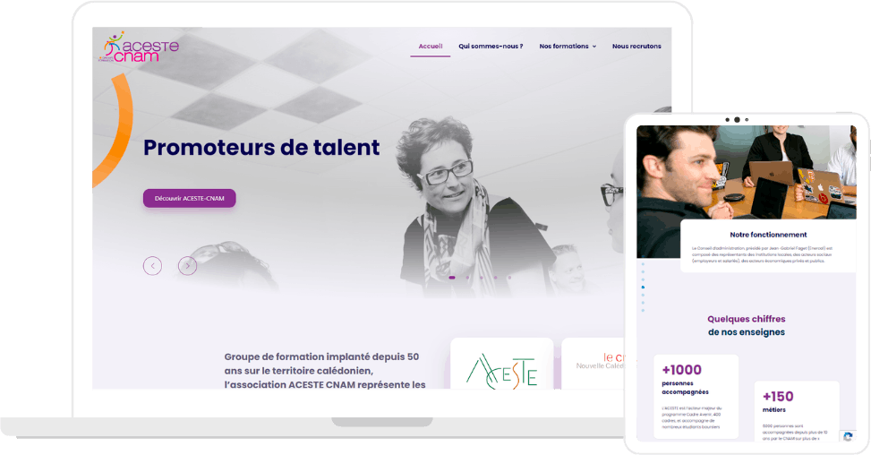 Site vitrine de l'ACESTE CNAM