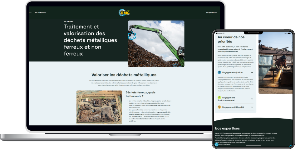 Site internet pour EMC
