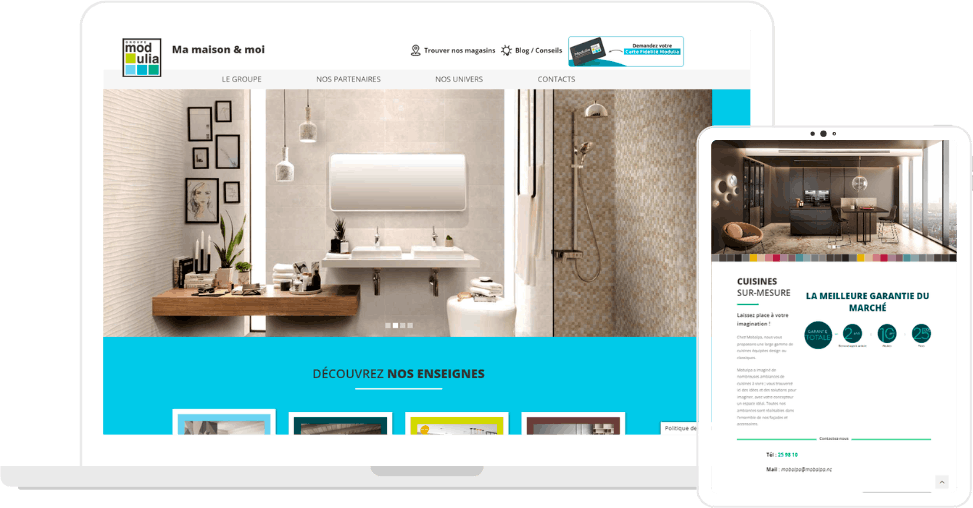 Site vitrine du Groupe Modulia à Nouméa, Nouvelle-Calédonie