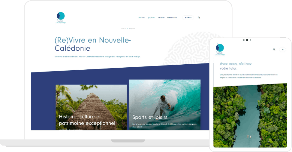 Site vitrine de l'association Talents Calédoniens